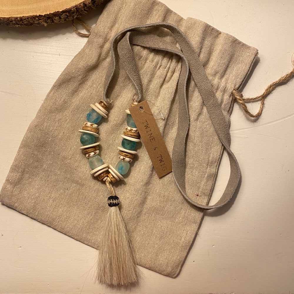 BRAND NEW Twine and Twig Tassel Necklace
